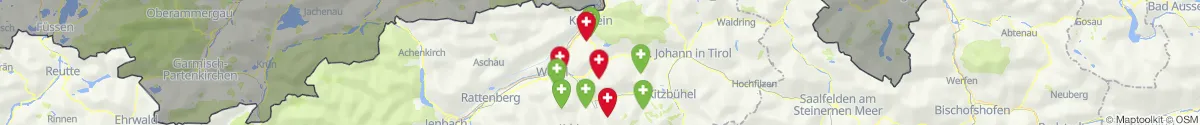 Map view for Pharmacies emergency services nearby Söll (Kufstein, Tirol)